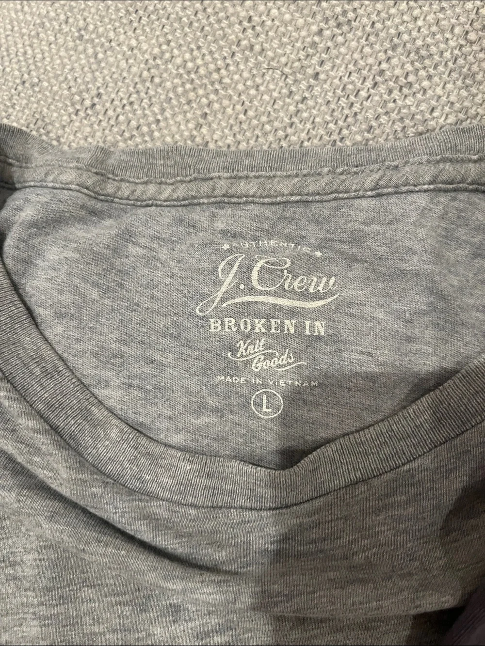 J. Crew Men’s Short-Sleeve Tee Set - Red, Gray, Charcoal Size Large 100% Cotton